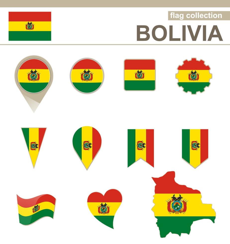 bolivia vlag collectie vector