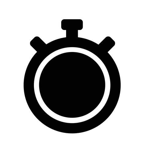 Teken van stopwatch pictogram vector