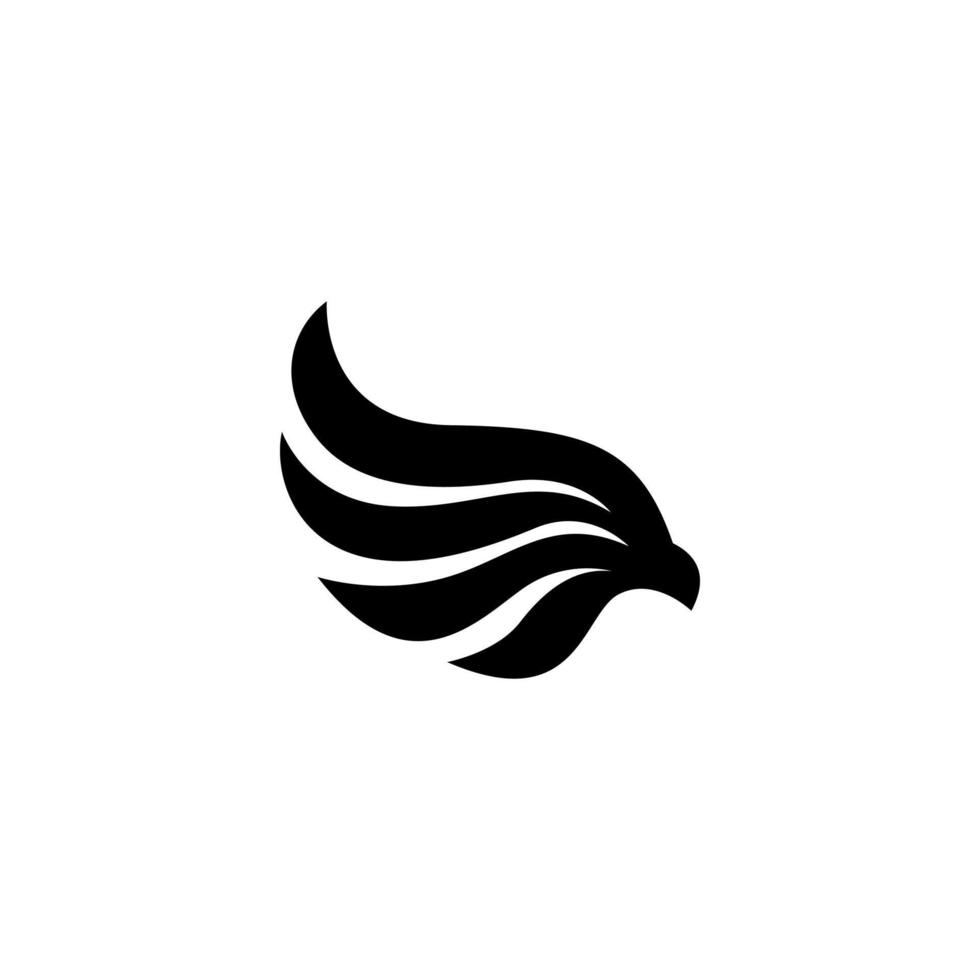 Eagle hoofd silhouet logo ontwerpsjabloon. vector illustratie