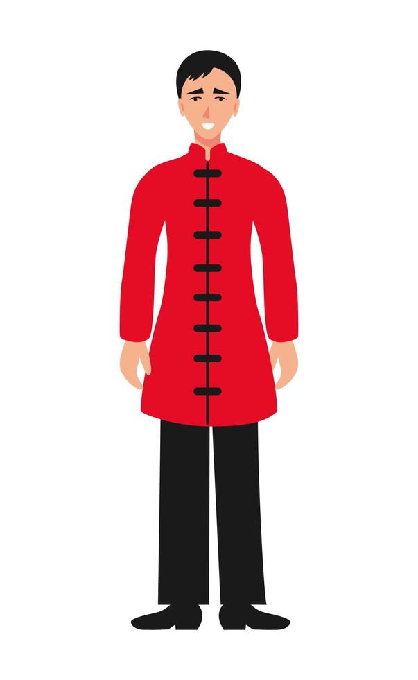 mannelijke katholieke predikant in kerkuniform - vector