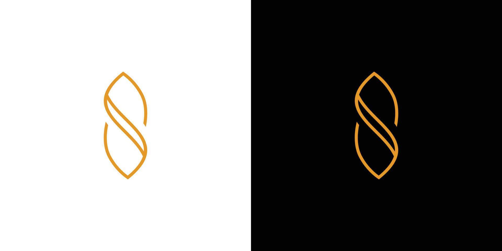 modern en luxe letter s initialen logo ontwerp vector