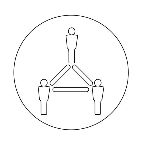 mensen netwerkpictogram vector