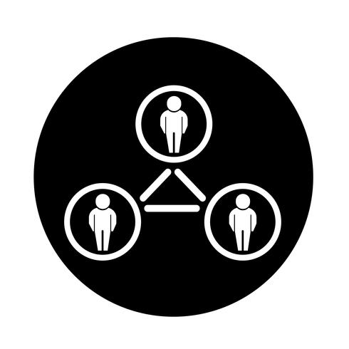 mensen netwerkpictogram vector