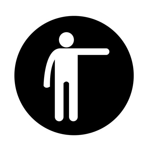 Menselijke actie pictogram vector