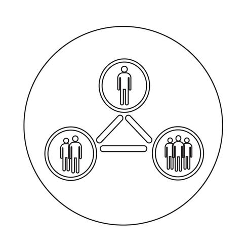 mensen netwerkpictogram vector