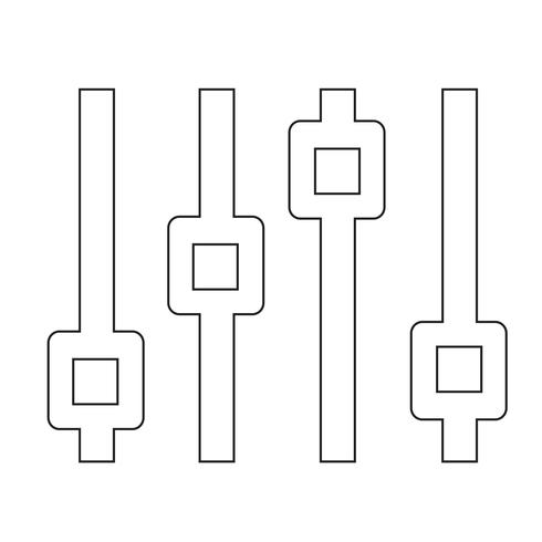 Teken van controle pictogram vector