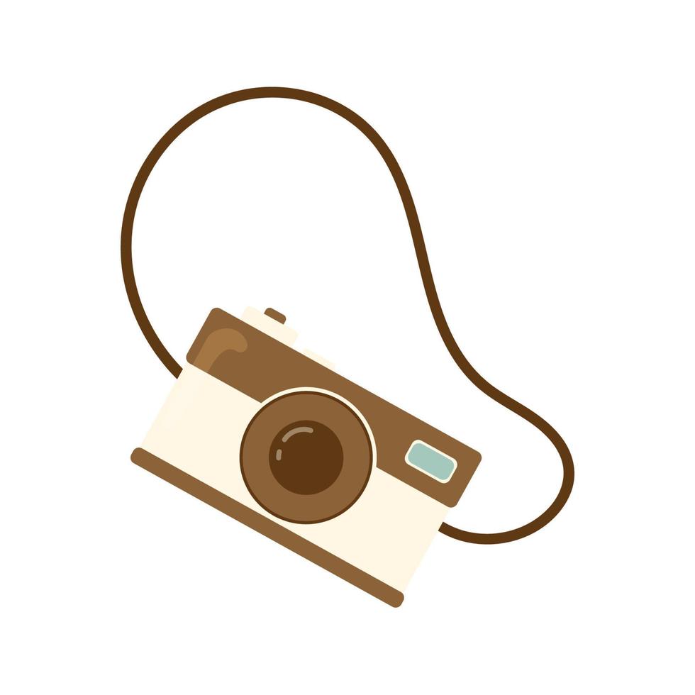 bruine retro camera vector