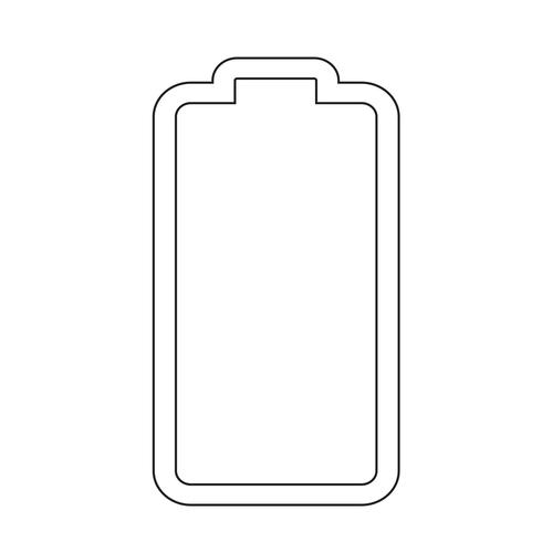 Teken van batterijpictogram vector