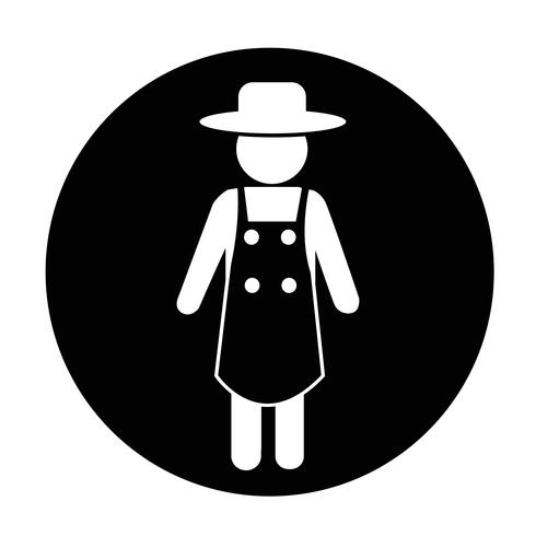 Teken van boer pictogram vector