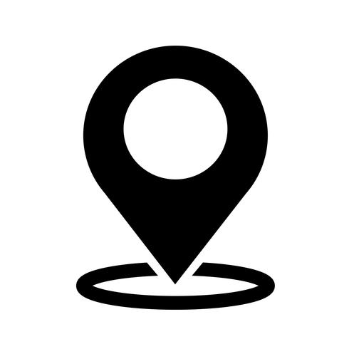 kaart aanwijzer gps pictogram vector