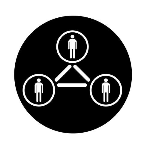 mensen netwerkpictogram vector