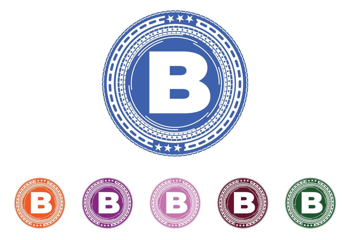 b letter nieuw logo en pictogramontwerp vector