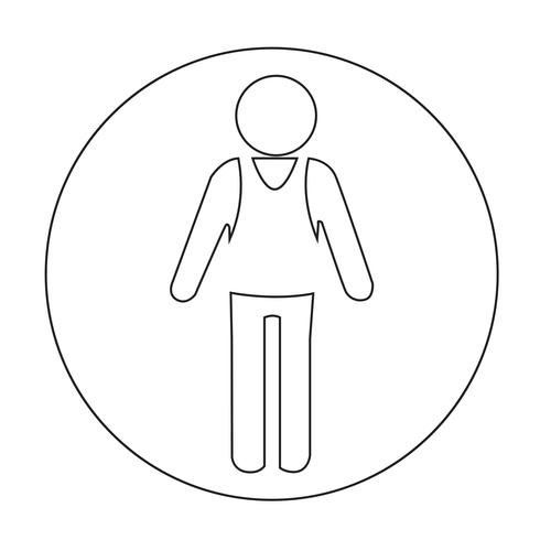 Teken van mensen pictogram vector