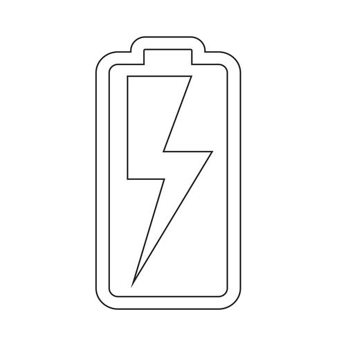 Teken van batterijpictogram vector