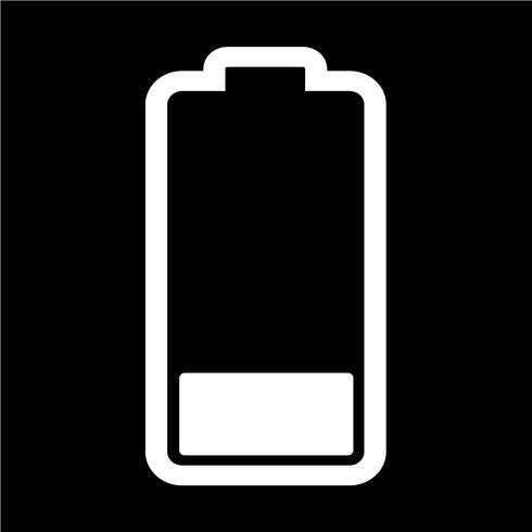 Teken van batterijpictogram vector