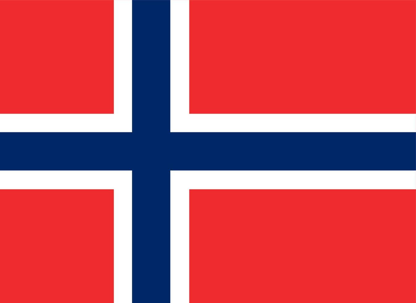 vlag van noorwegen. vector
