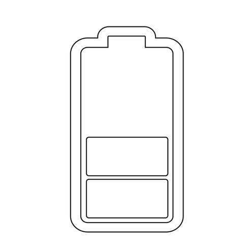 Teken van batterijpictogram vector