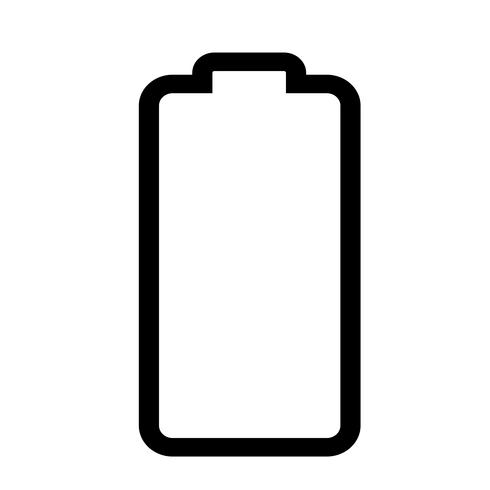 Teken van batterijpictogram vector