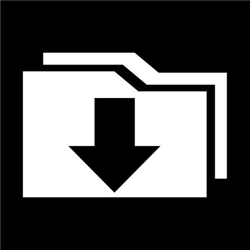 Teken van downloadpictogram vector