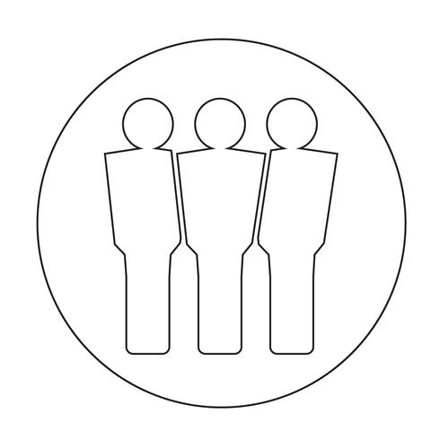 Teken van mensen pictogram vector