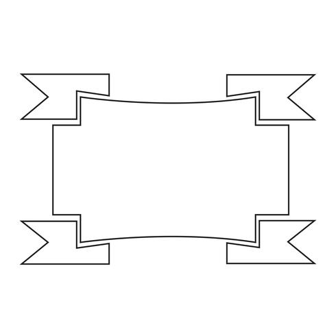 Teken van lint pictogram vector