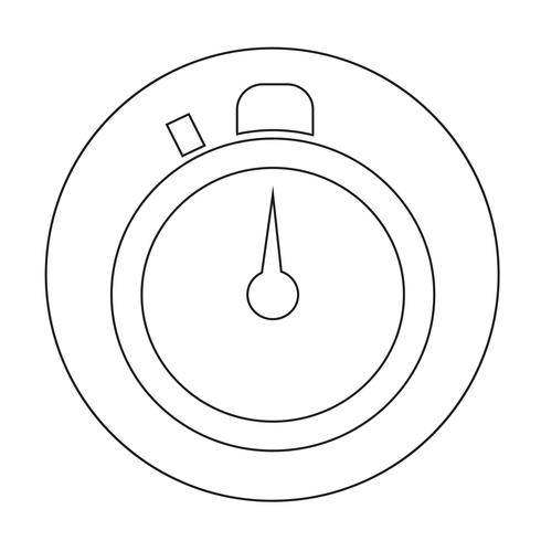 Teken van de tijd pictogram vector