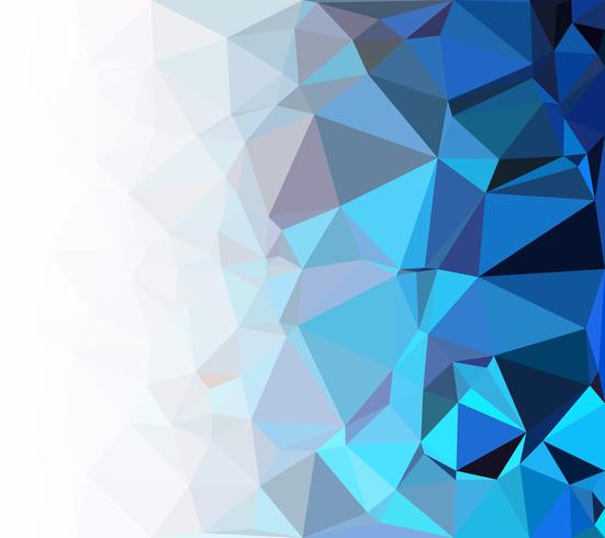Blauwe veelhoekige mozaïek achtergrond, creatief ontwerpsjablonen vector