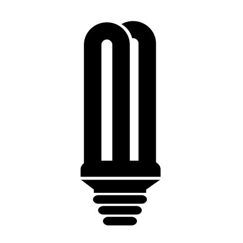 Teken van het pictogram van de lamp vector