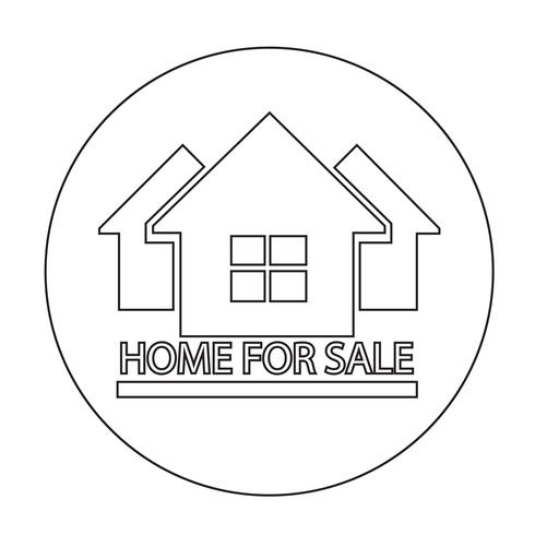 Home For Sale-pictogram vector