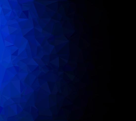 Blauwe veelhoekige mozaïek achtergrond, creatief ontwerpsjablonen vector