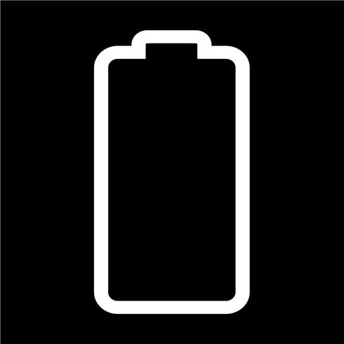 Teken van batterijpictogram vector