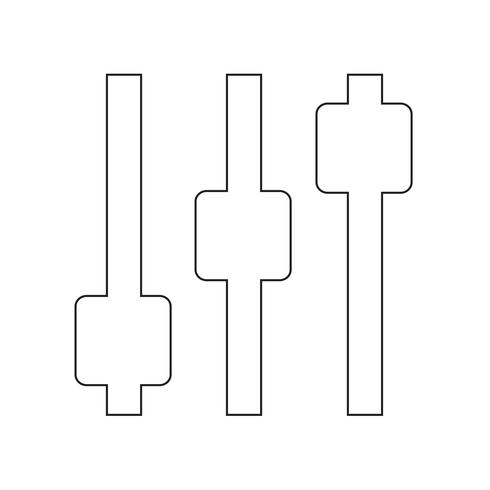 Teken van controle pictogram vector