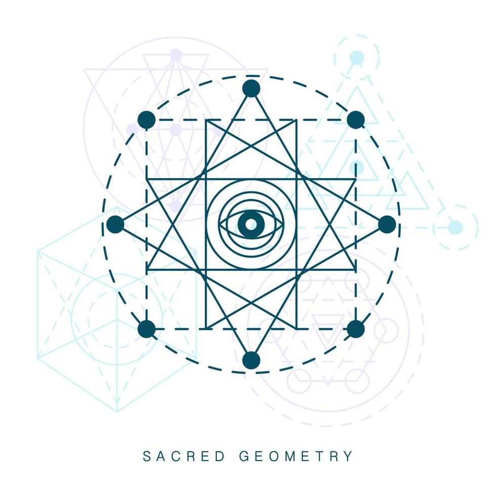 heilige geometrie teken vector