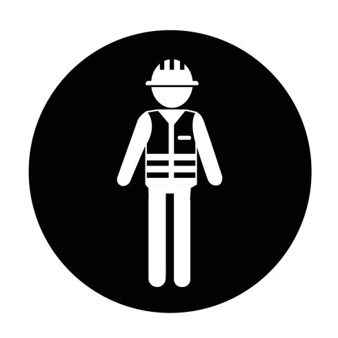 Werknemer mensen pictogram vector