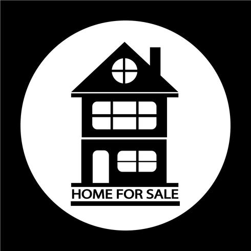 Home For Sale-pictogram vector