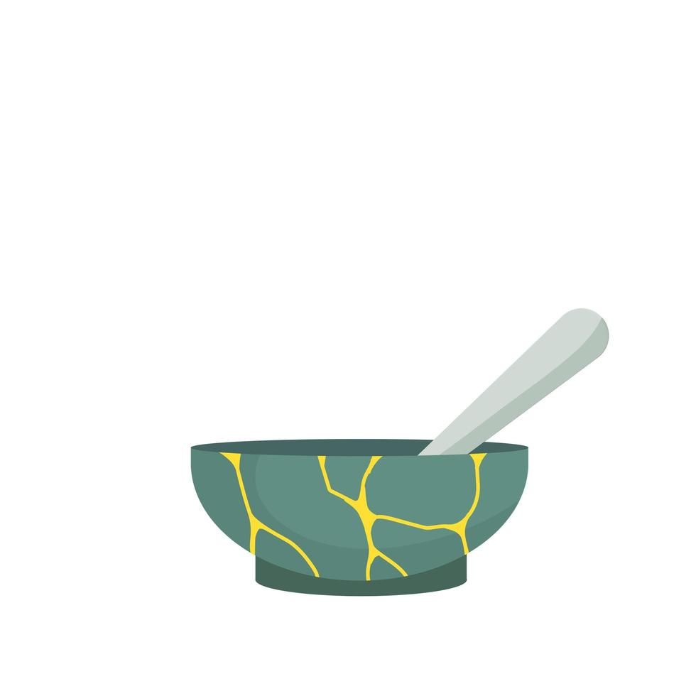 kintsugi - Japanse kunst. vector