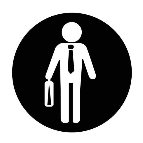 Zakenman mensen pictogram vector