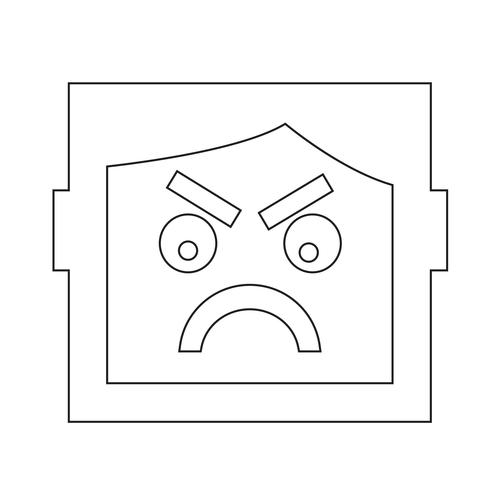 menselijke emotie pictogram vector