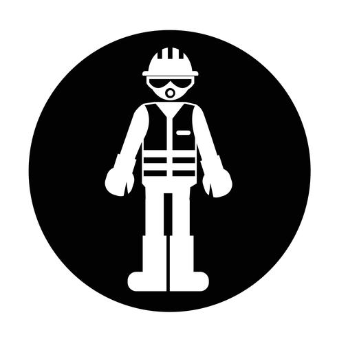 Werknemer mensen pictogram vector