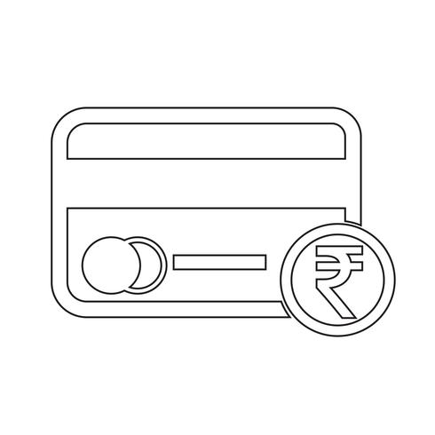 creditcard pictogram vector