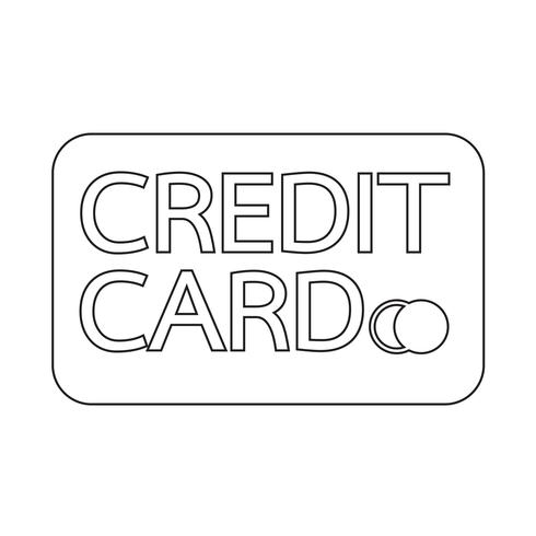 creditcard pictogram vector