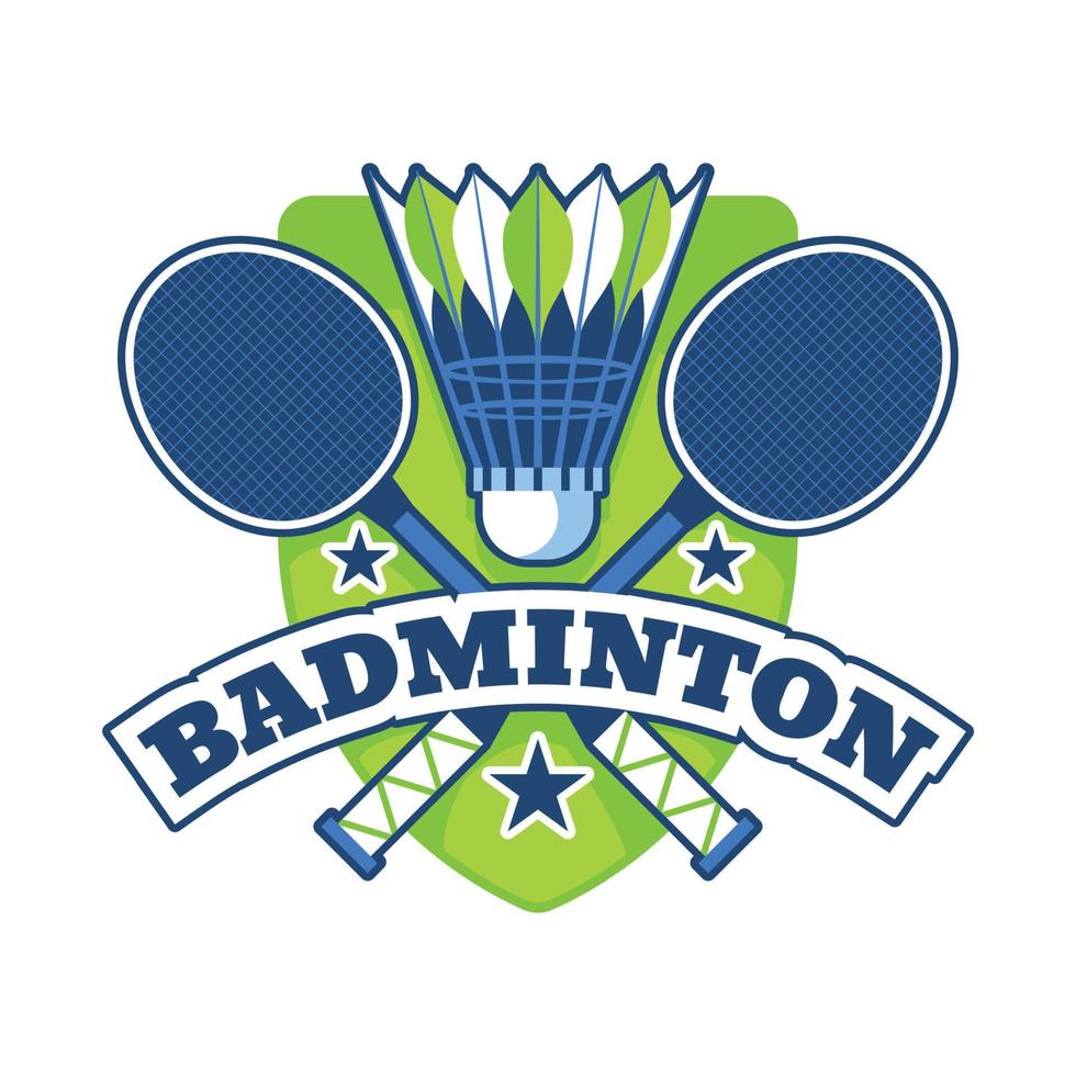 plat badminton-logo vector