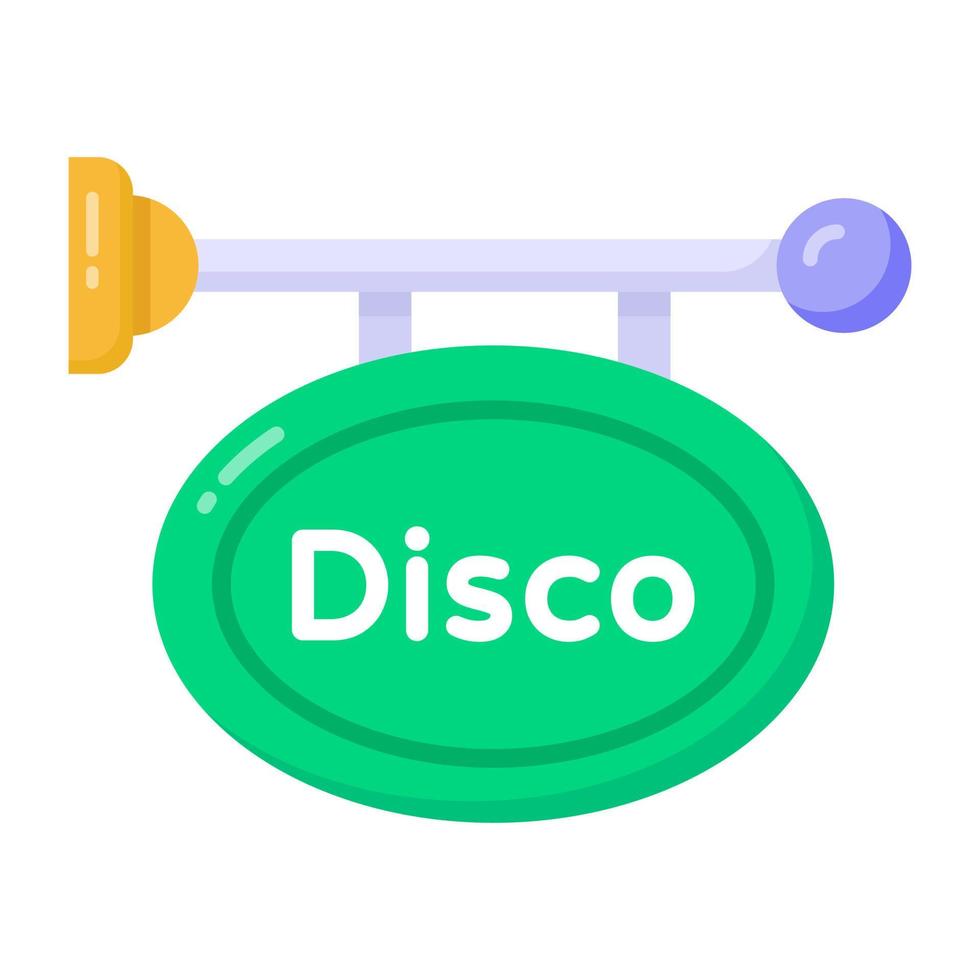 een trendy design icoon van disco board vector