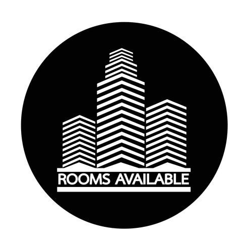 Room beschikbaar pictogram vector