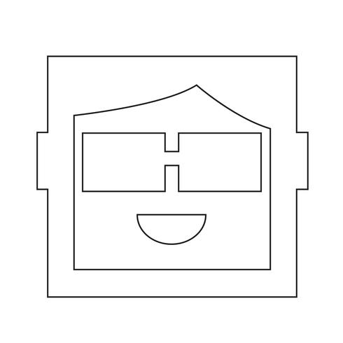 menselijke emotie pictogram vector