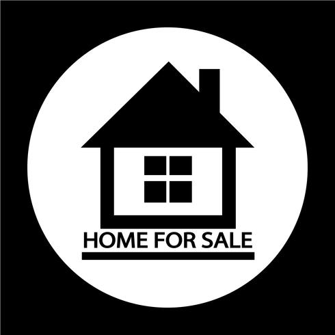 Home For Sale-pictogram vector