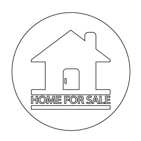 Home For Sale-pictogram vector