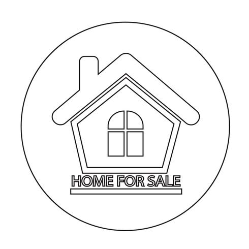 Home For Sale-pictogram vector