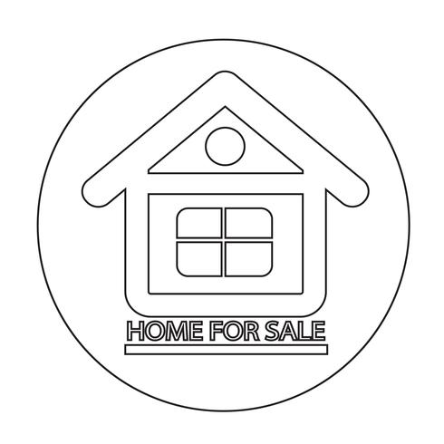 Home For Sale-pictogram vector