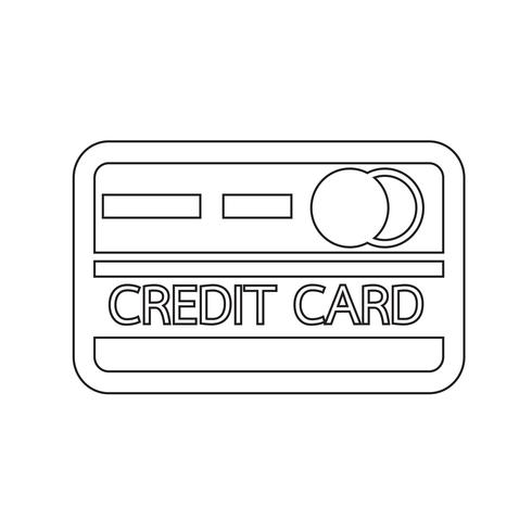 creditcard pictogram vector